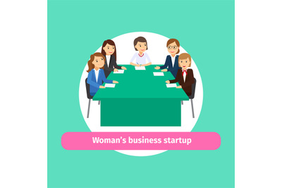 Professional woman business networking