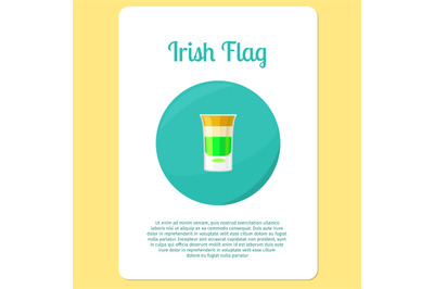 Irish Flag Cocktail sticker