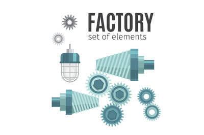 Mechanical gears set of elements