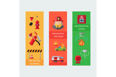 Fire risk vertical flyers