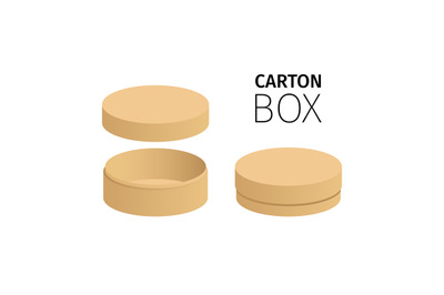 Carton circle box pack