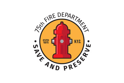 Fire department badge