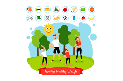 Sport family summer activity