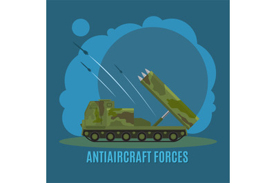 Antiaircraft force illustration