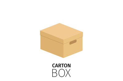 Carton rectangular closed box