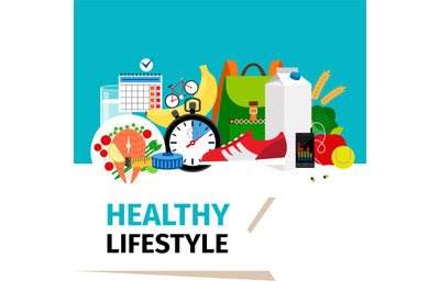 Healthy lifestyle concept