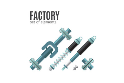 Factory set of elements