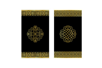 Invitations with golden lacy borders