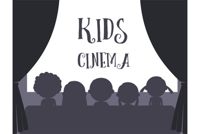 Kids cinema illustration