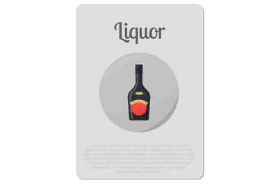 Liquor alcohol bottle sticker