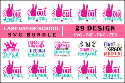 Last day of School Quotes Svg Bundle, T shirt Design