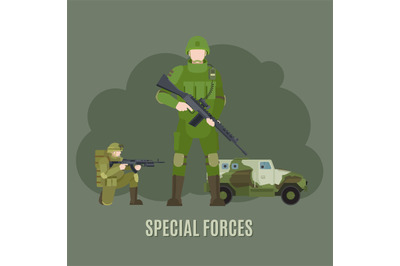 Military and army special forces