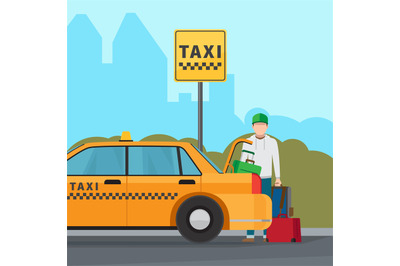 Taxi city transportation service