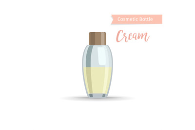 Cosmetics bottle for cream