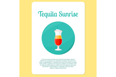 Tequila Sunrise cocktail icon