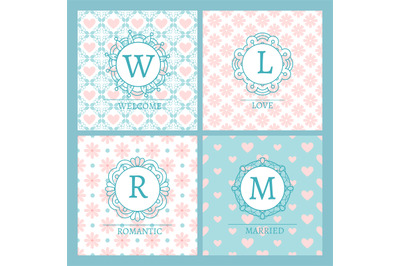 Cute and chic pink cards