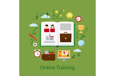 Online Education and Webinar Concept