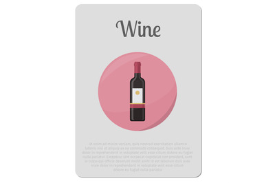 Wine alcohol bottle sticker