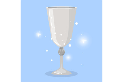 Wine goblet cartoon object for game