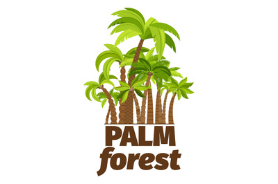 Palm forest logo design