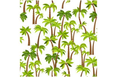 Palm trees seamless pattern