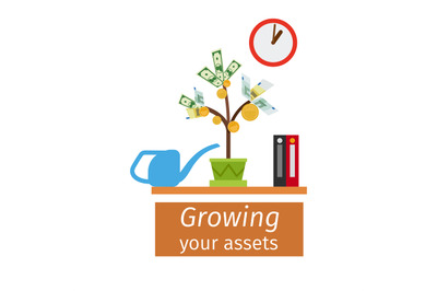 Growing your assets business concept