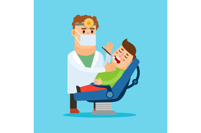 Dentist and patient