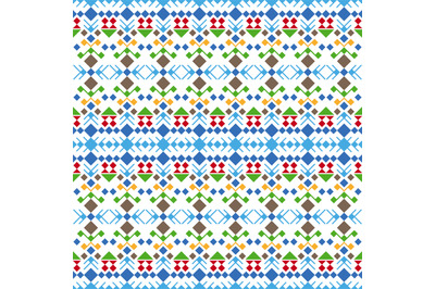 Geometric horizontal pattern with squares