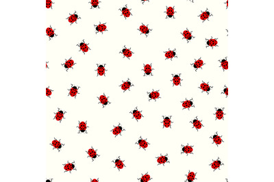 Ladybug vector pattern