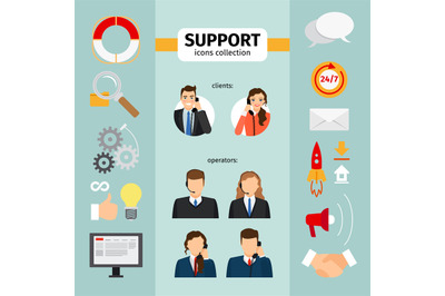 Support service icons