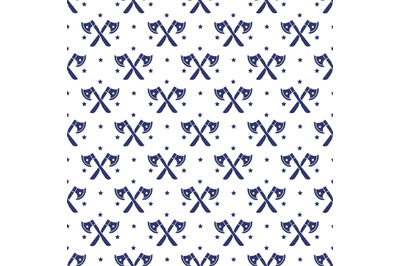 Axes cross seamless pattern