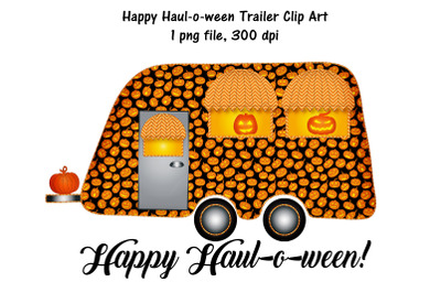 Happy Haul-o-ween Trailer Clip Art