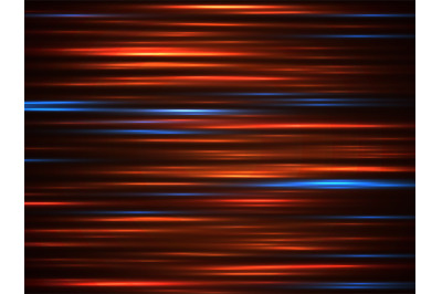 Speed car light movement lines on dark background vector illustration