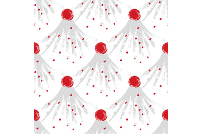 Abstract japanese volkano seamless pattern