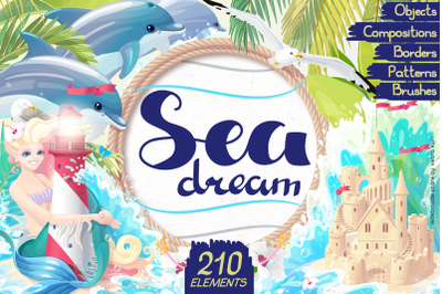 vector SET Sea dream