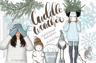 Cuddle Weather Clipart &amp; Patterns