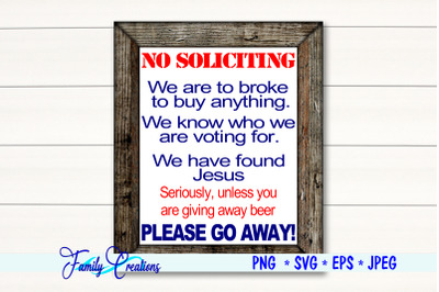 No Soliciting