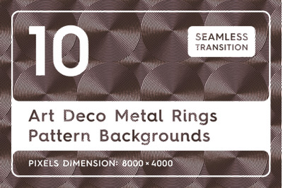 10 Art Deco Metal Rings Patterns