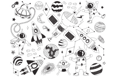 Doodle Outer Space Elements