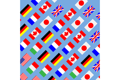 Seamless pattern flag g7 wave