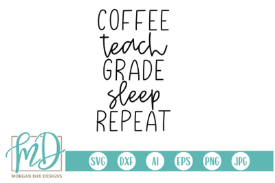 Coffee Teach Grade SVG
