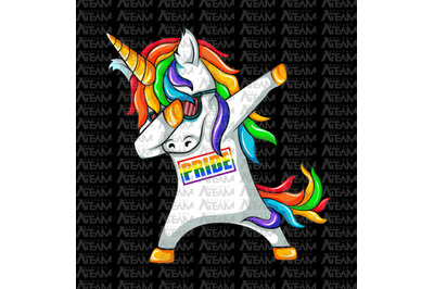 Lgbt Pride Png, Rainbow Png, Unicorn Png, Dabbing Png