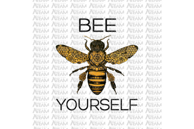 Bee Png, Bee Yourself Png, Sunflower Png, Yoga Png, Hello Summer Png