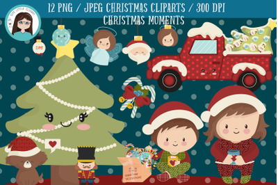 Christmas moments cliparts