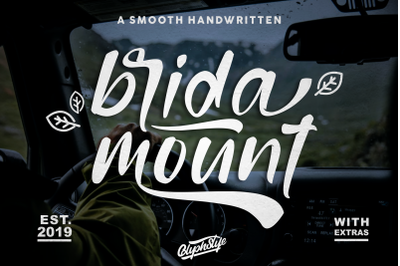 bridamount - a Smooth Handwritten font+extras