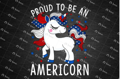 Proud to be an Americorn, Americorn Png, Independence Day 2019 Png, Am