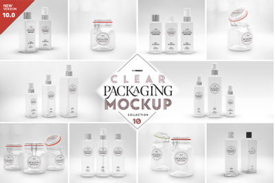 VOL.10 Clear Packaging Mockup Collection