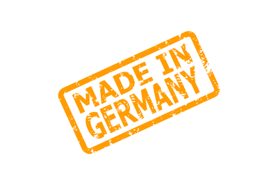 Made in germany rubber stamp for place of manufacture