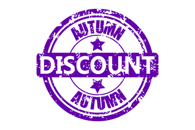 Autumn discount rubber stamp isolata on white