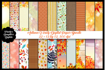 Autumn Digital Paper Bundle